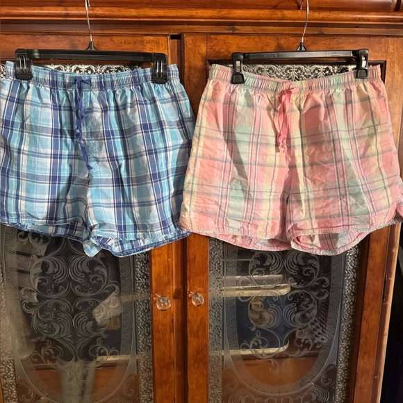 L.L. Bean Other - L.L. Bean Plaid Cotton Sleep Shorts Bundle